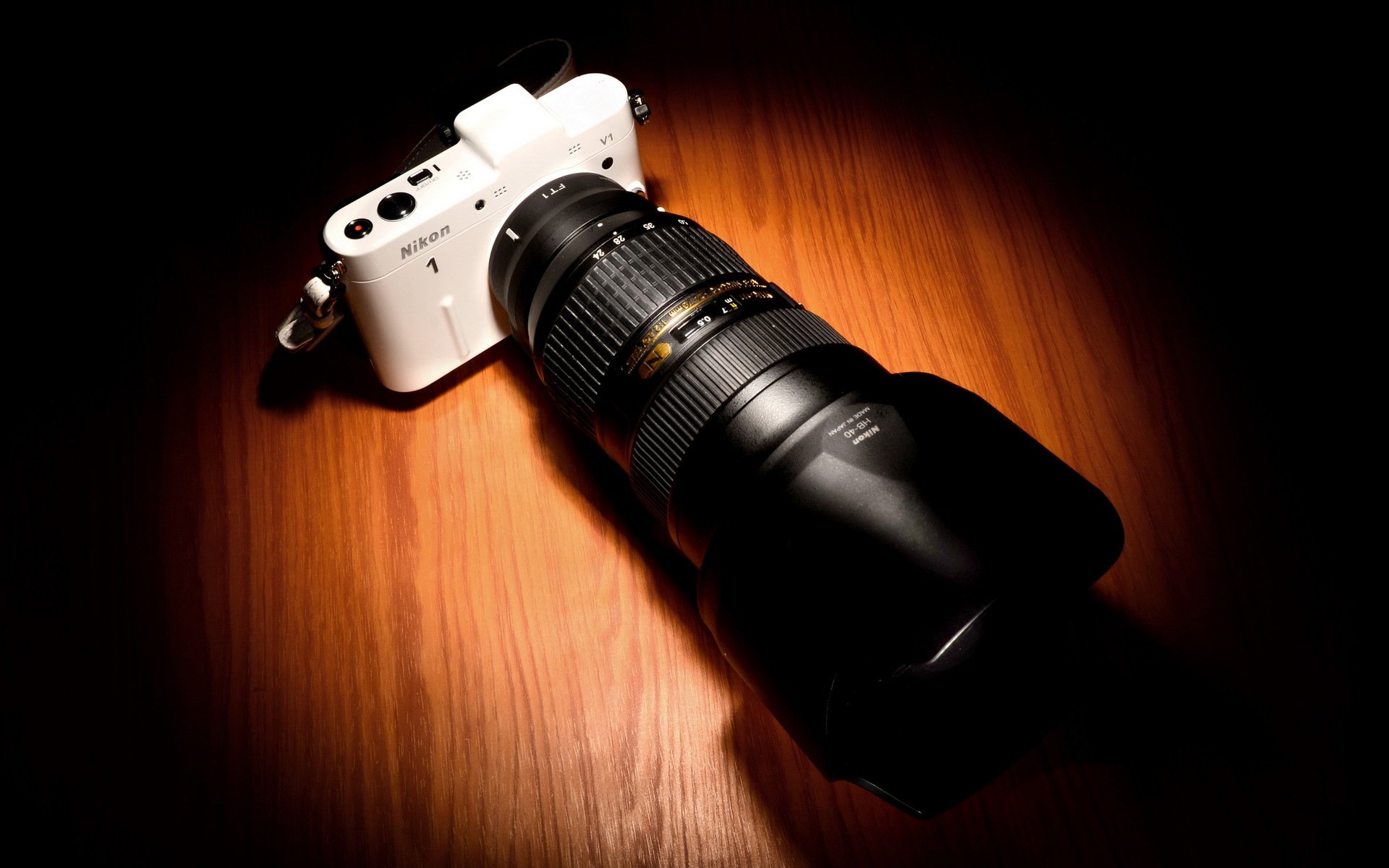 the camera background close up