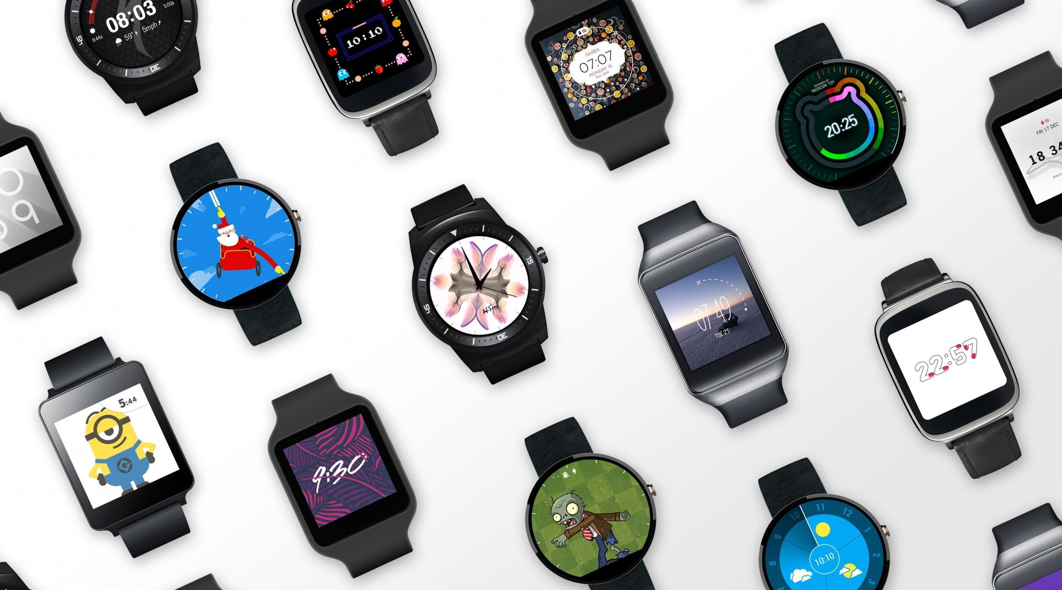 android wear smart watches android santa minion style cyclops cat neko flower hana high technology technology support for ios zombie time digital analog sun núvel kumo minutes google sugoi subarashii 