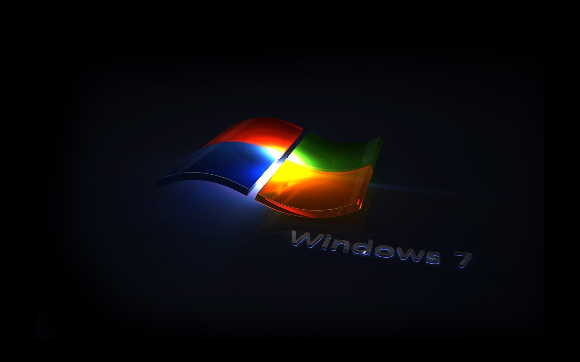 Windows icon on a black background