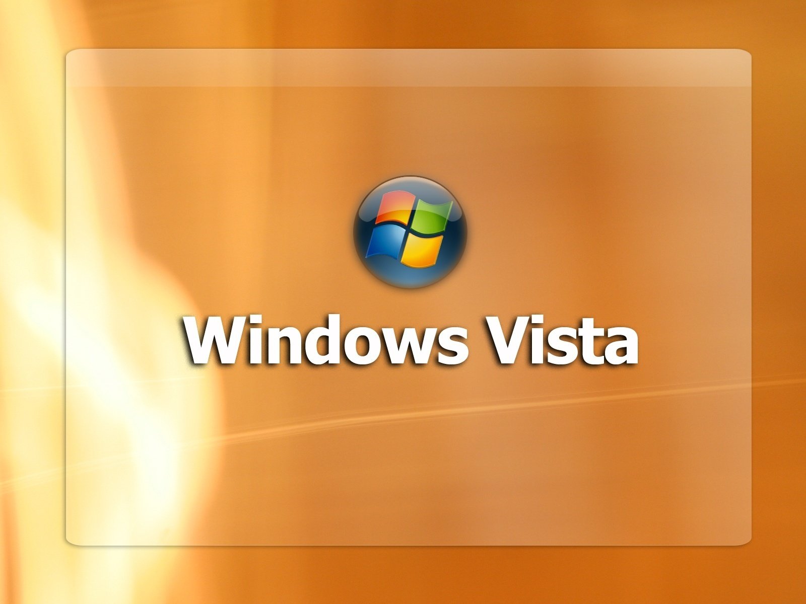Windows logo on an orange background