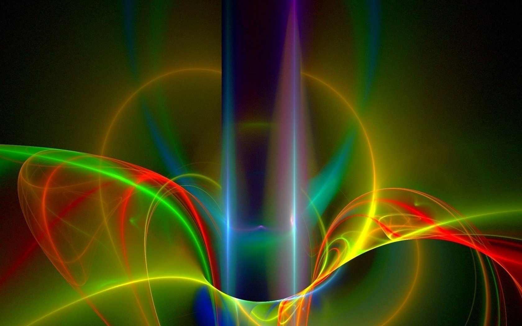 Fantasy. Colored Wrapped Laser lines