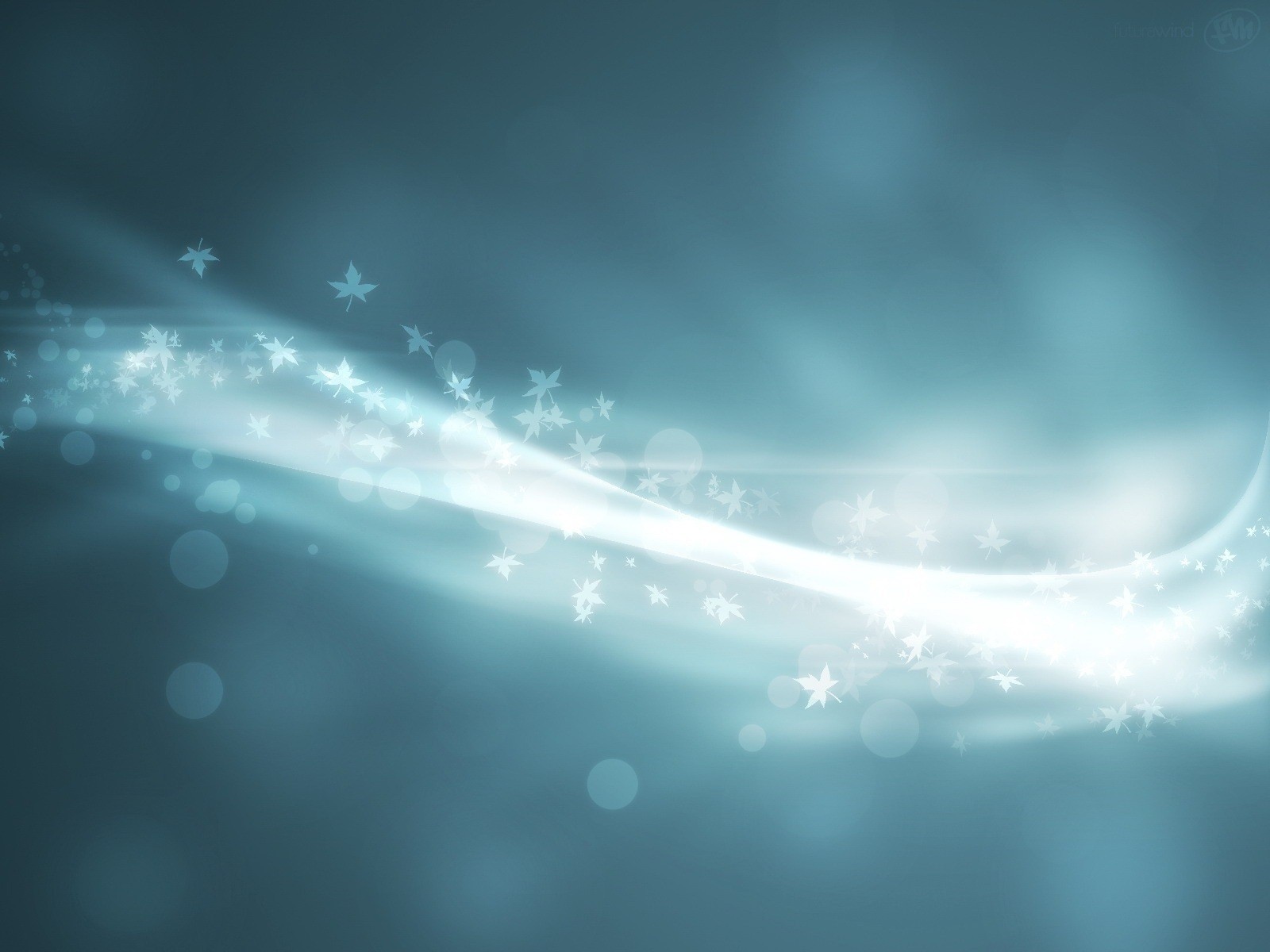 leaves following the particles lights