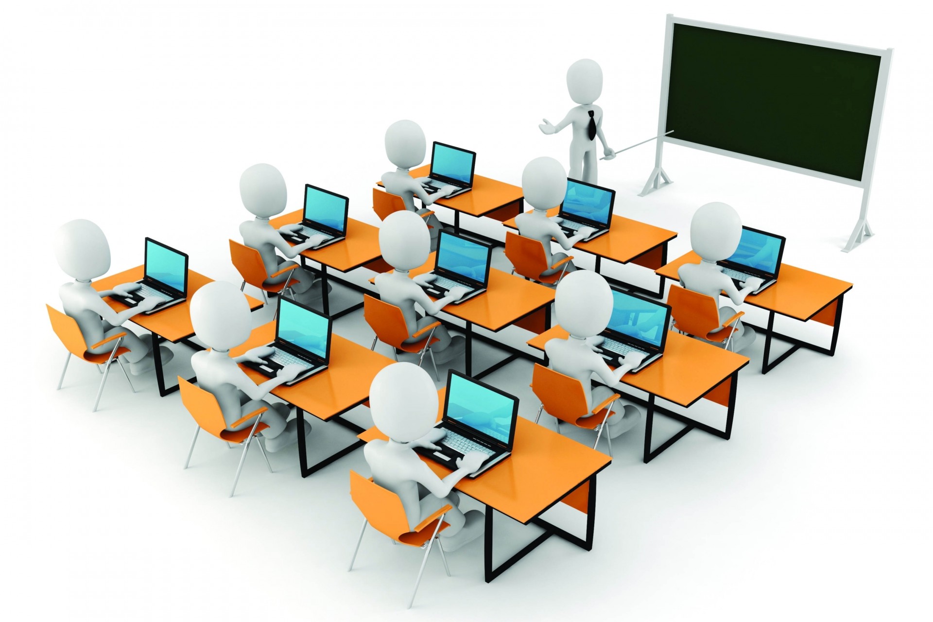 board party teacher white background notebooks men students graphics