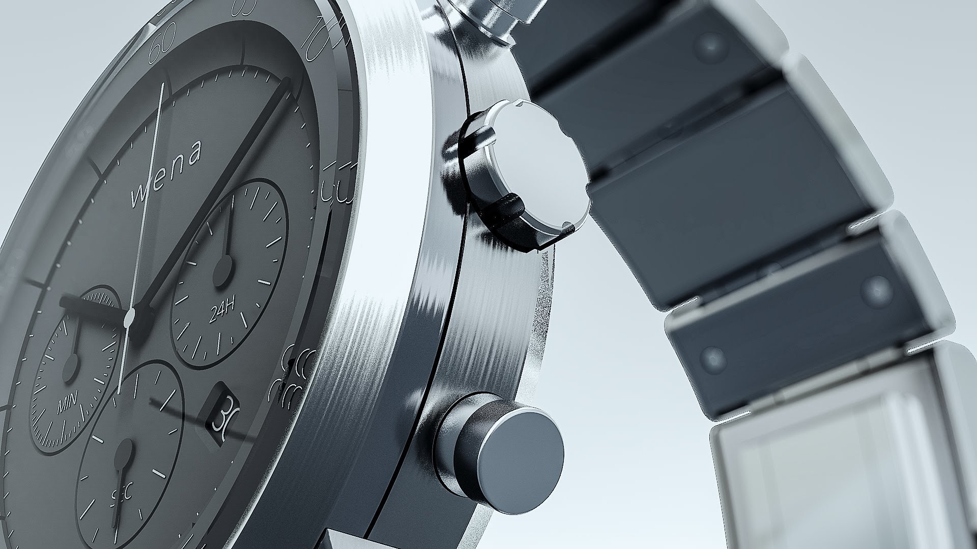 sony wena wrist smart watch hi tech