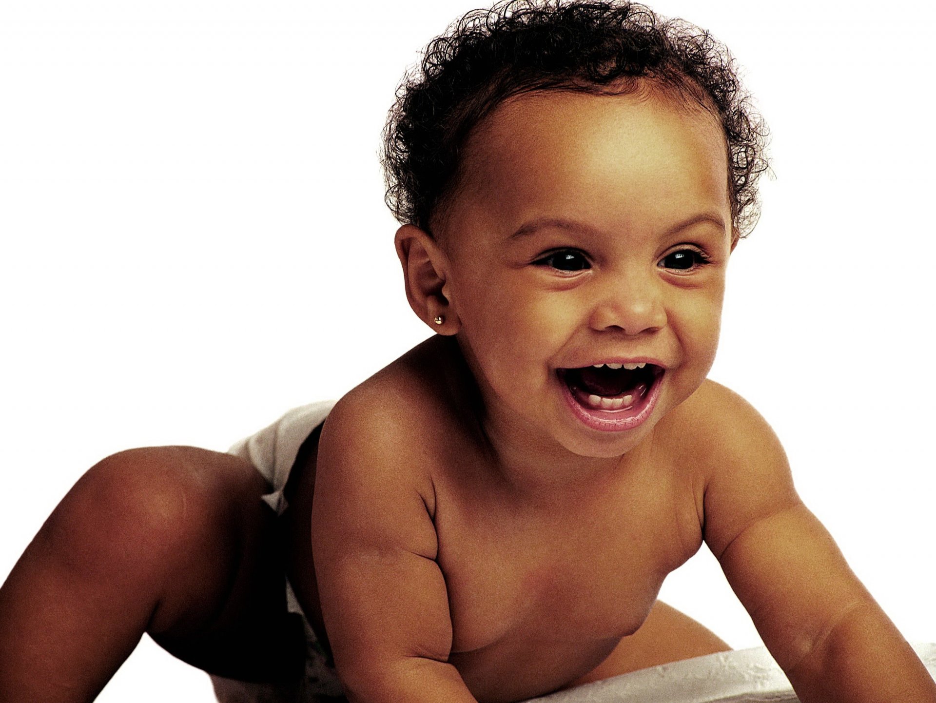 The greatest happiness is a child's smile