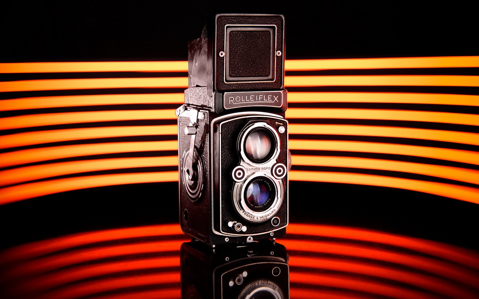 the camera background close up