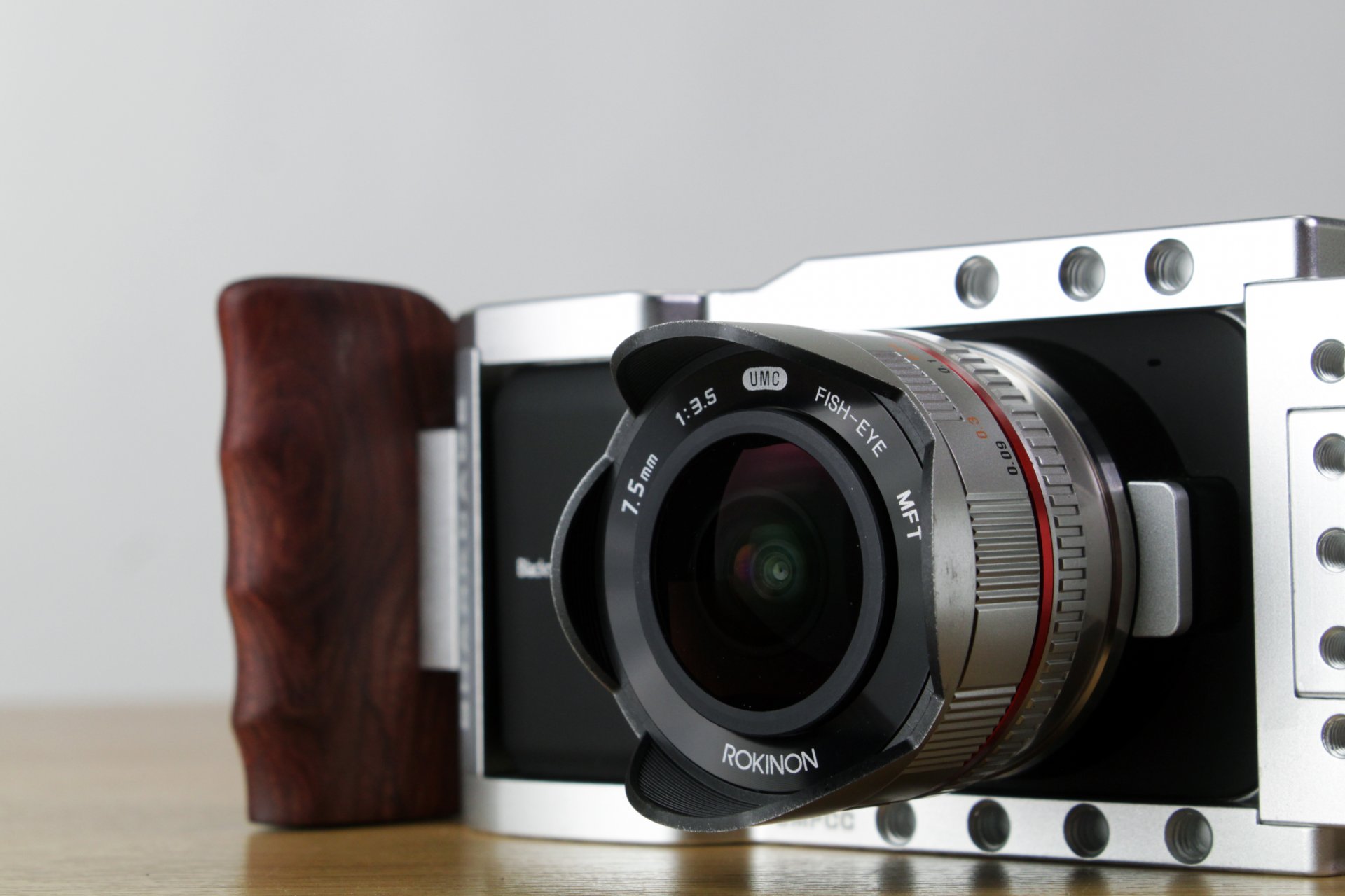 pocket cinema shark cage background close up