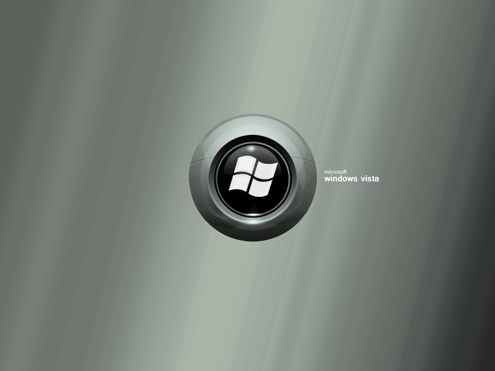 Windows button on steel background