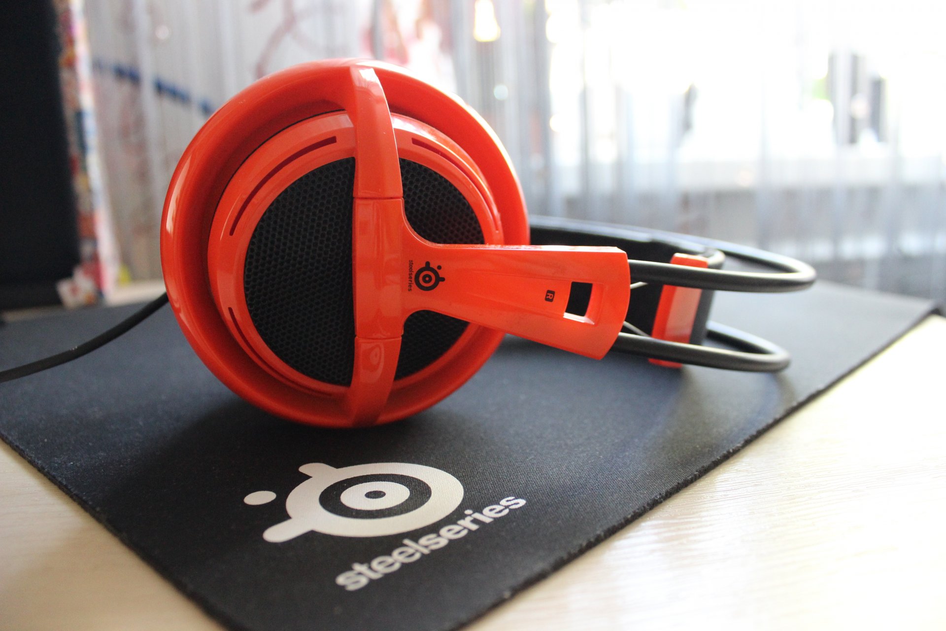 steelseries ears headphones close up beauty