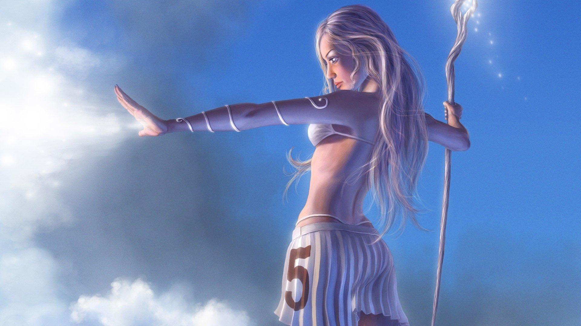 Fairy girl releases the power of light