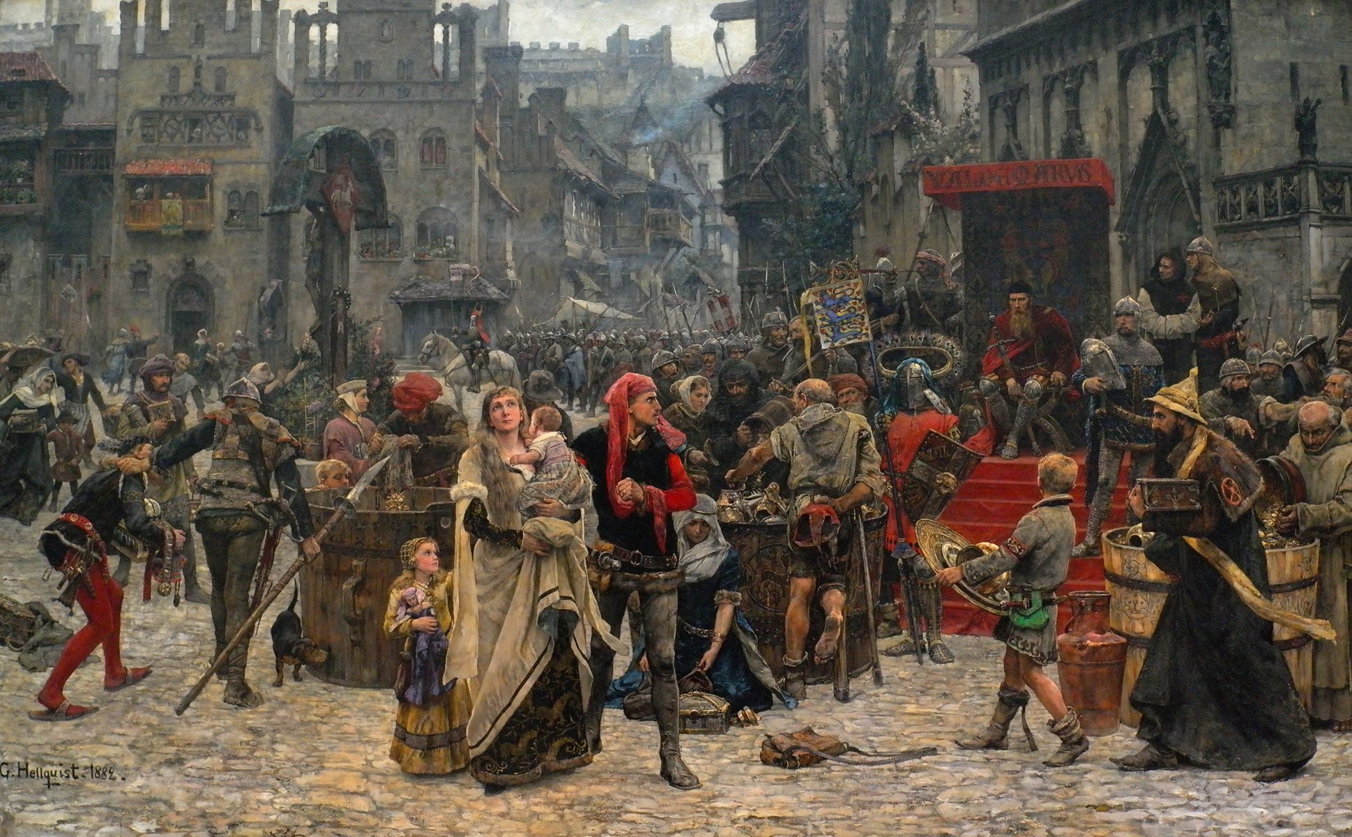 Painting of 1889. The Chaos of the Middle Ages