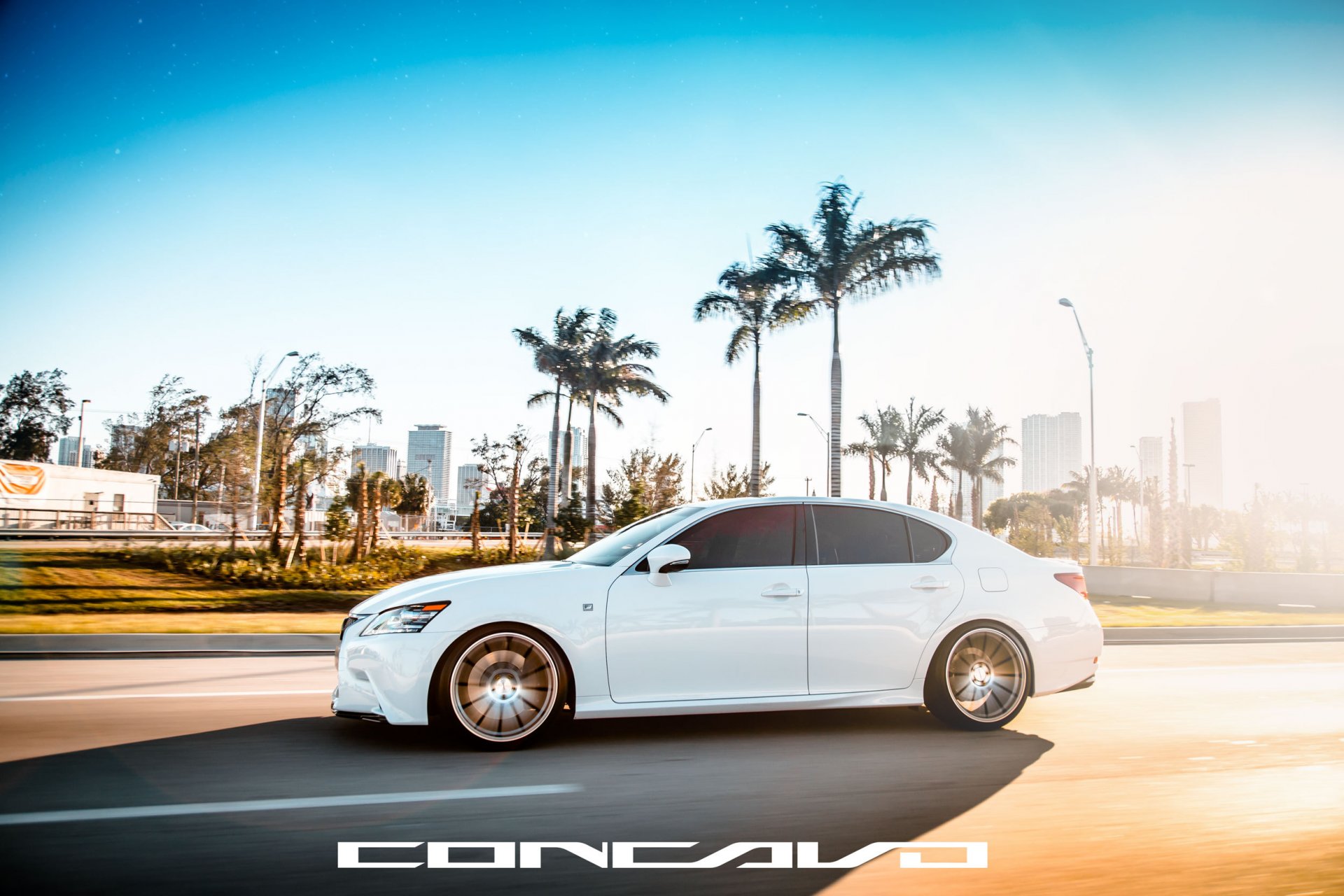 concavo wheels auto car machine lexus gs350 f-sport side