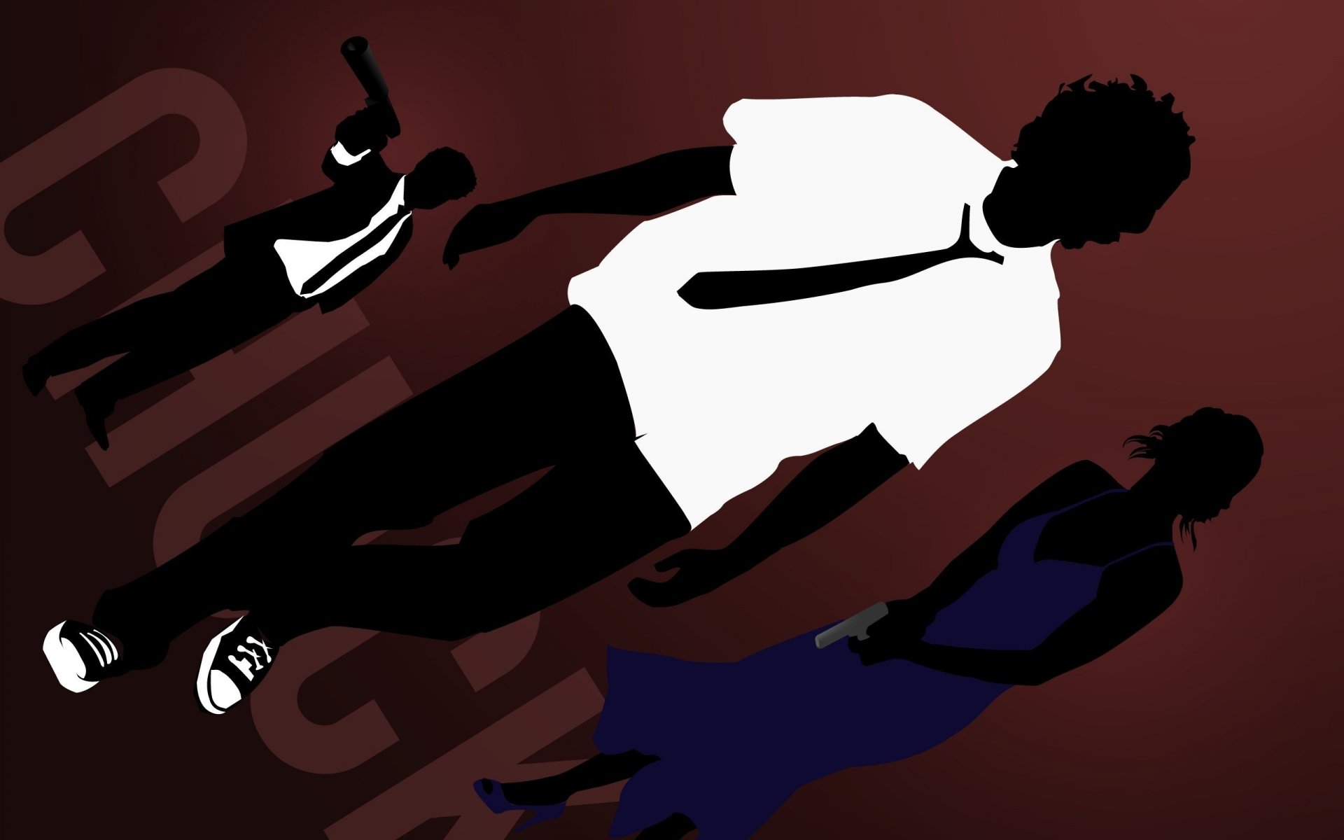 Anime-style art. Guys and a girl