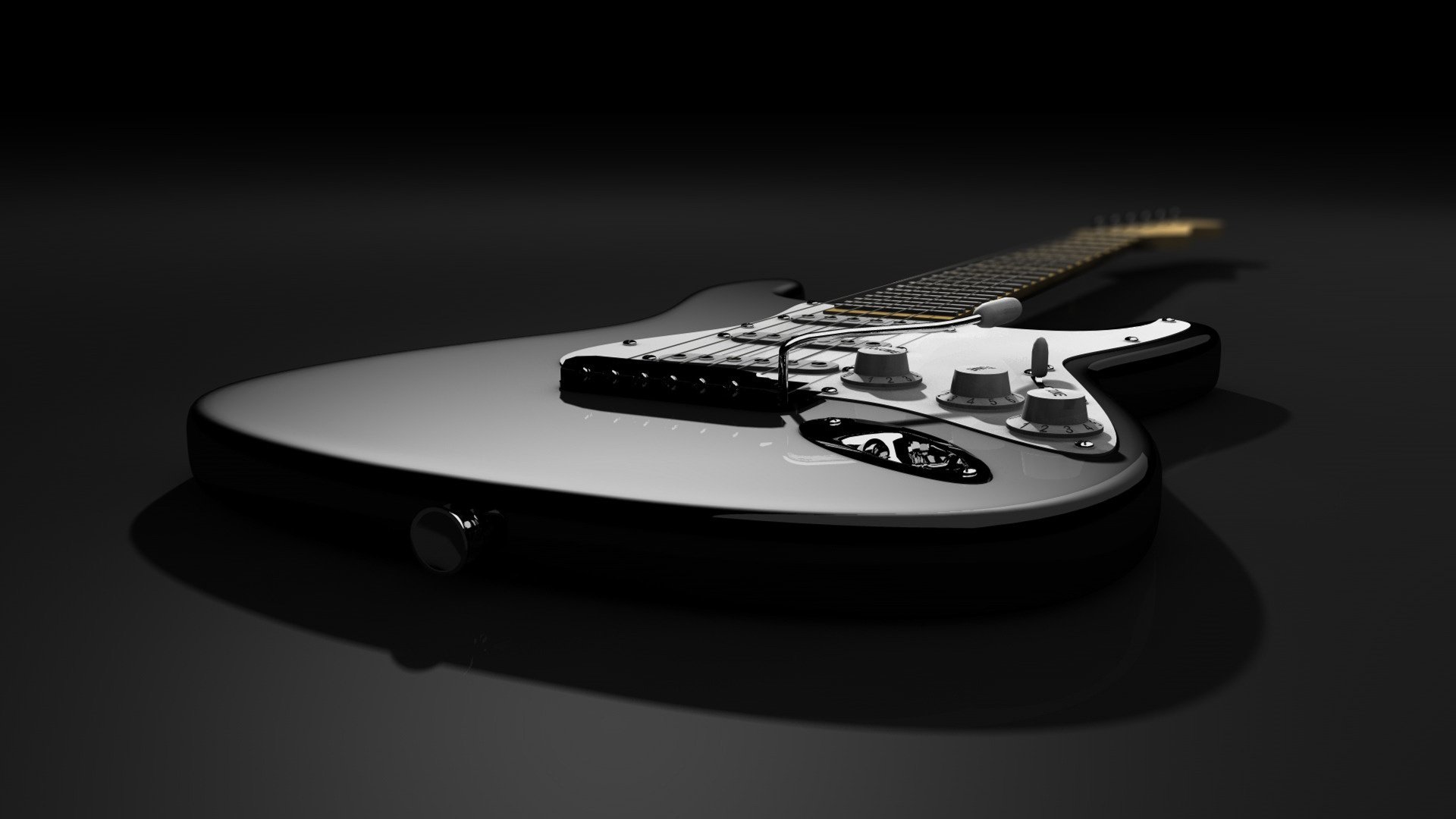 Image of musical instruments, electronic guitars