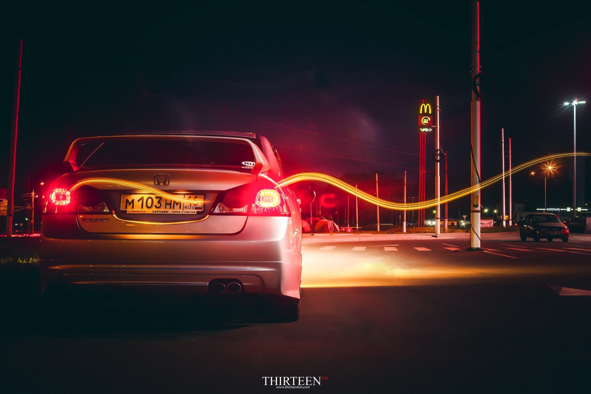 thirteen photography photos photographer car machine auto honda civic 4d lines