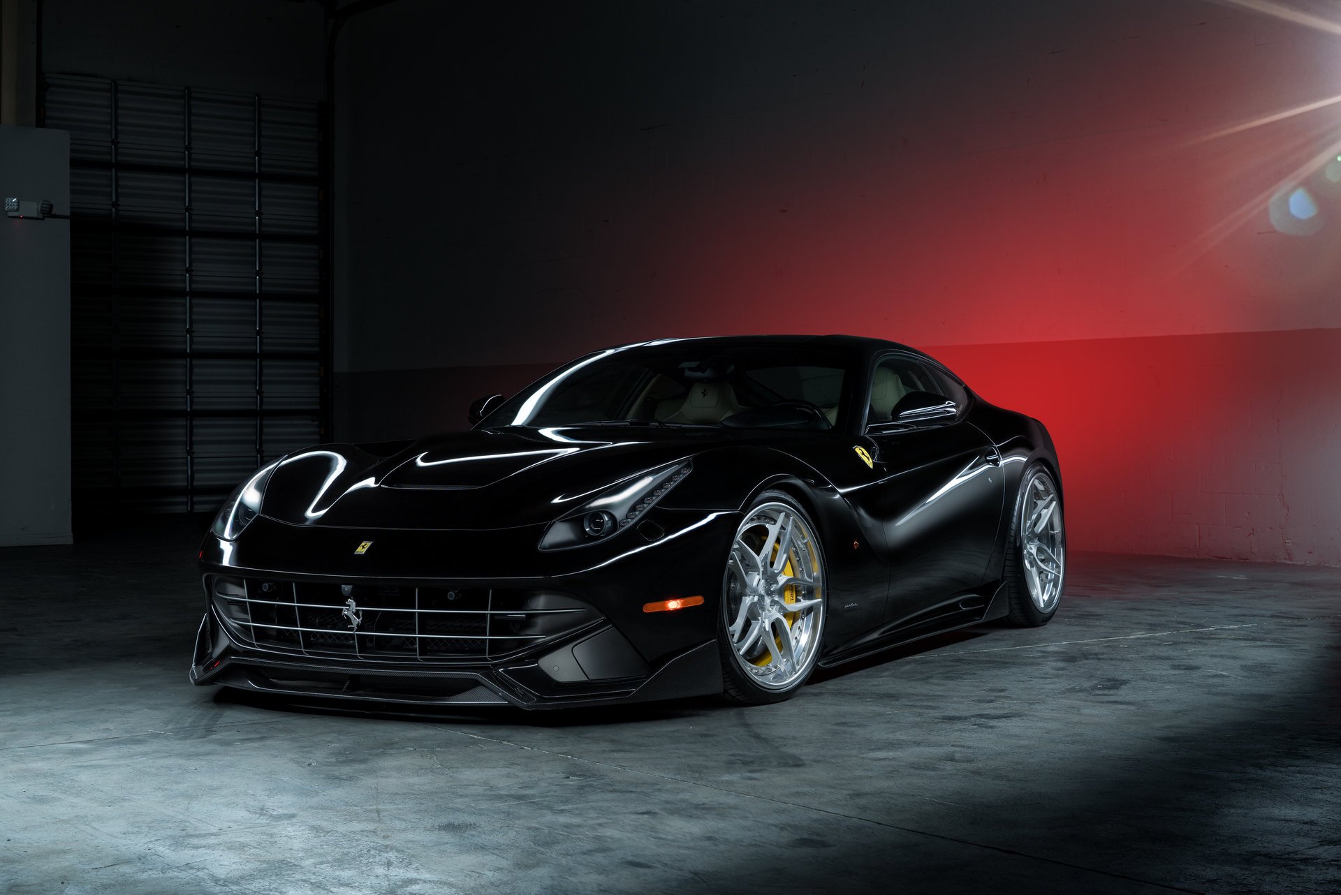 ferrari f12 berlinetta adv.1 wheels black power supercar ligth front