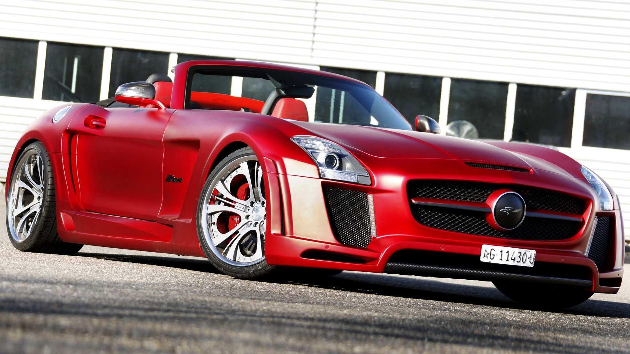2013 fab design mercedes-benz sls 63 amg roadster jetstream r197 mercedes red