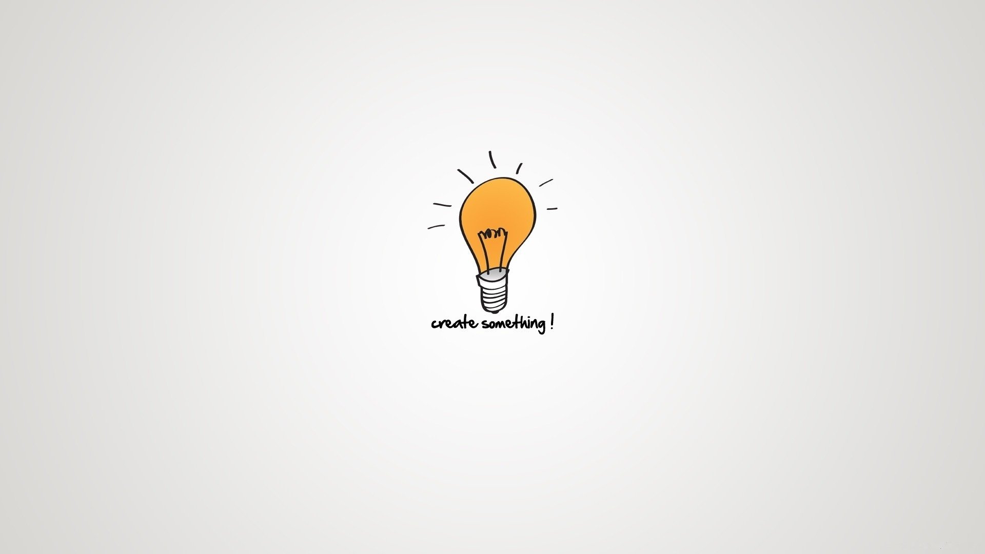 Risk of a light bulb with an English inscription