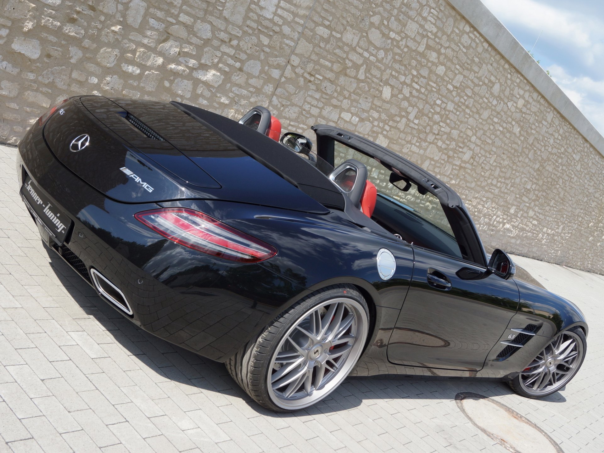 senner tuning mercedes-benz sls amg roadster machine back of mercedes