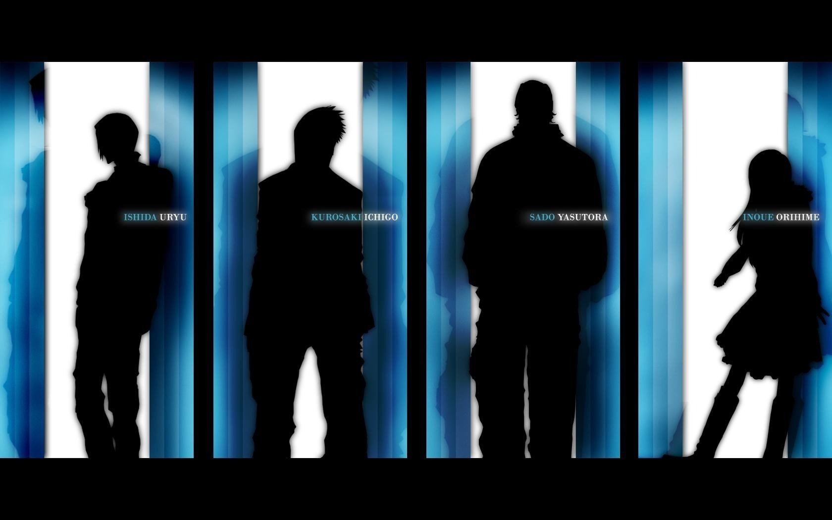 Drawing of people in order of a woman, a man