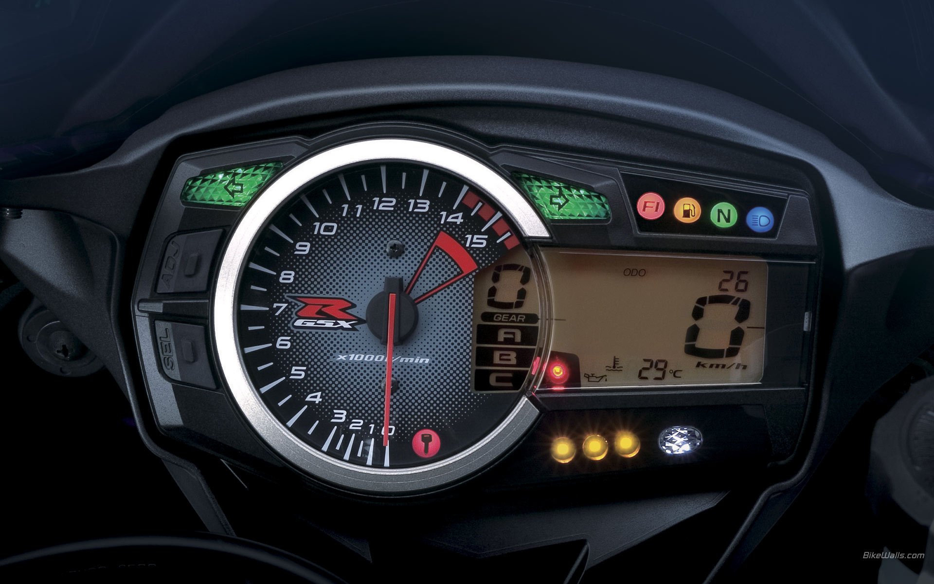 Suzuki gsr-r motorcycle Speedometer