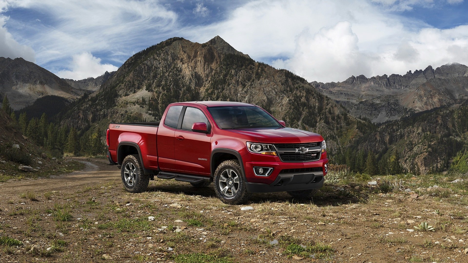 2015 chevrolet colorado z71 trail boss extended cab truck jeep red