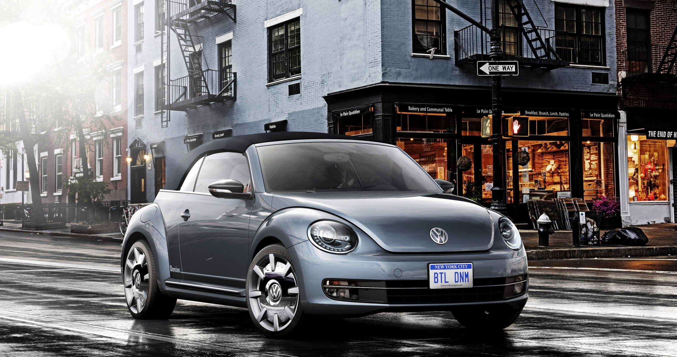 2015 volkswagen beetle cabriolet denim concept convertible town street
