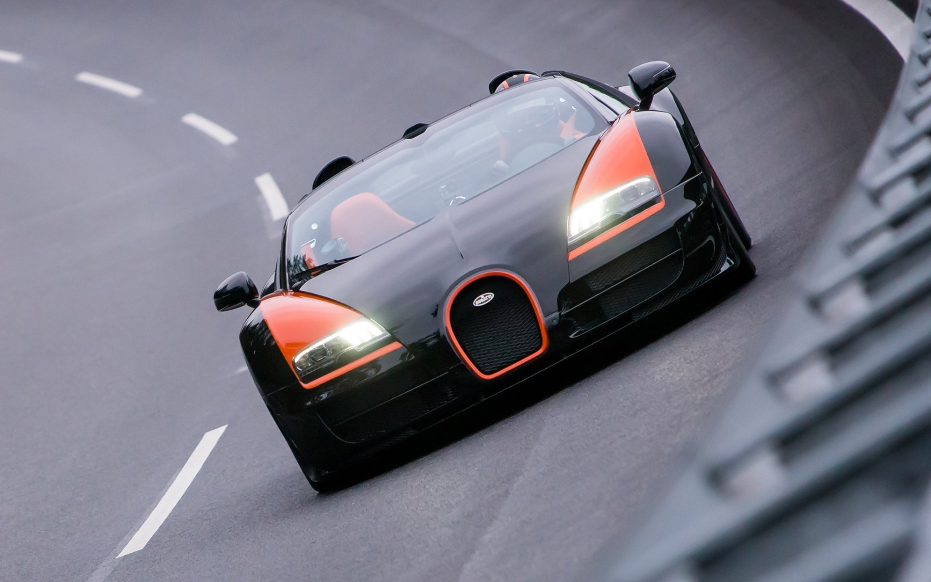 bugatti 16.4 veyron grand sport vitesse world record car edition supercar hypercar front rotation background