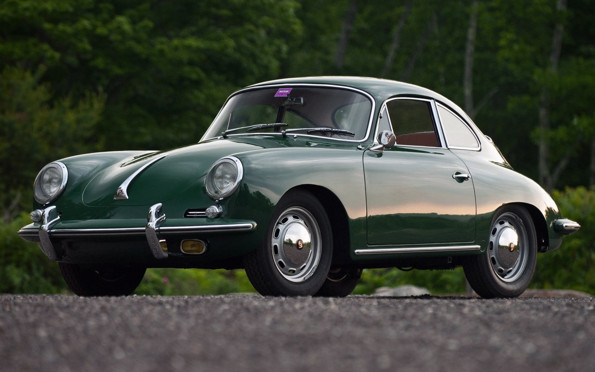 porsche 356c 1600 coupe by karmann 1964 classic front beautiful machine background