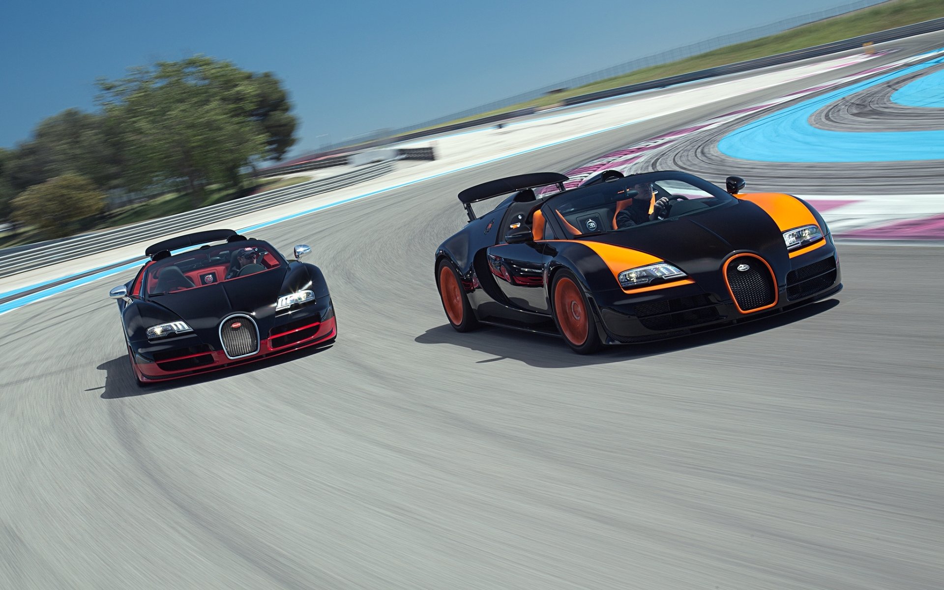 bugatti veyron grand sport roadster vitesse and wrc edition supercar raceway front