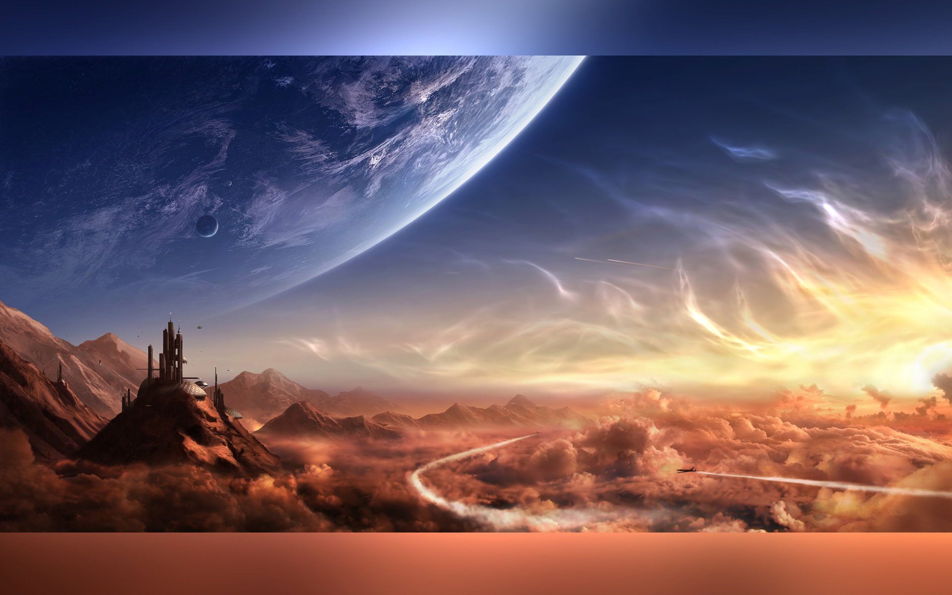 Fantastic background. Planet