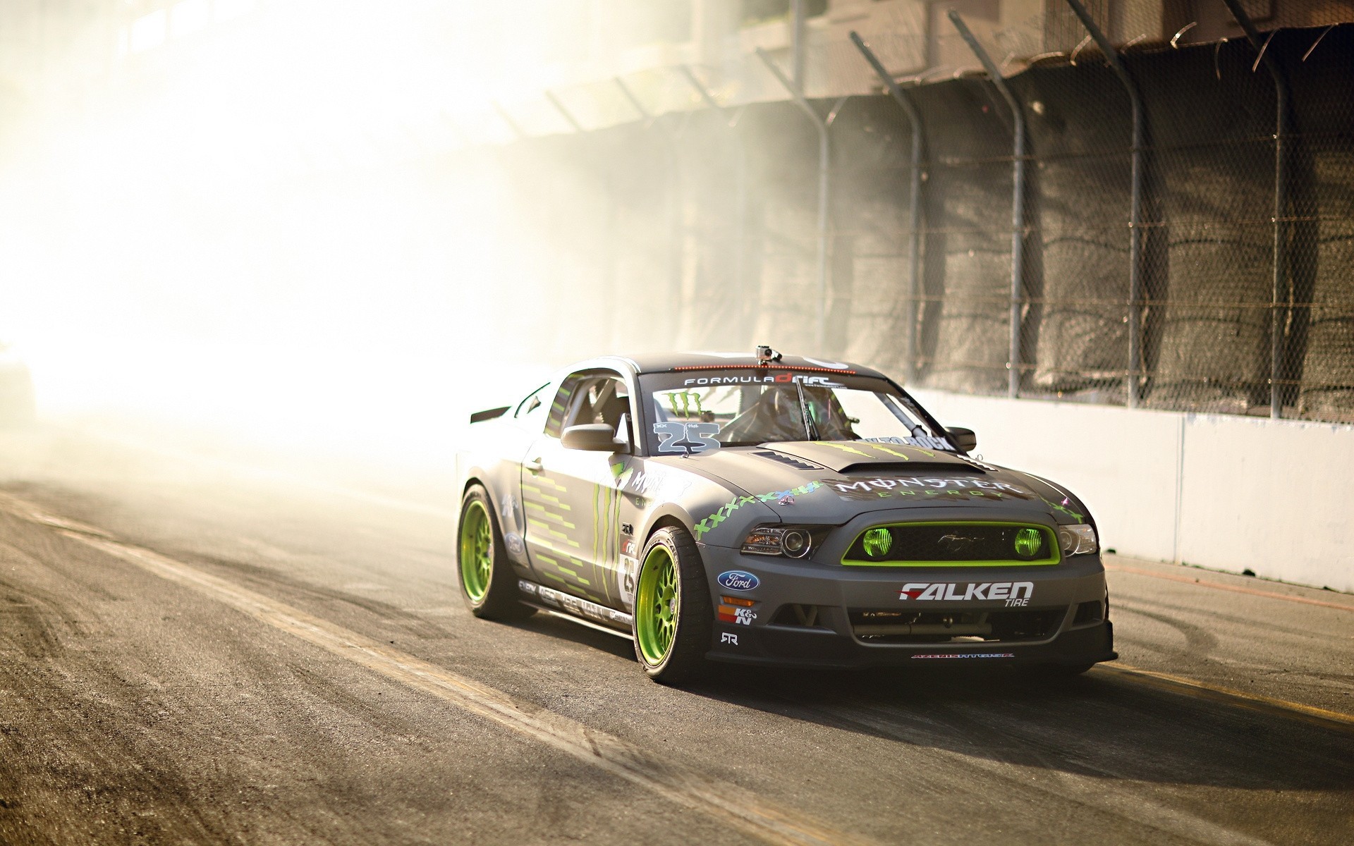 gt ford drift mustang tg- 500 falken sports car team competition monster energy adjustment