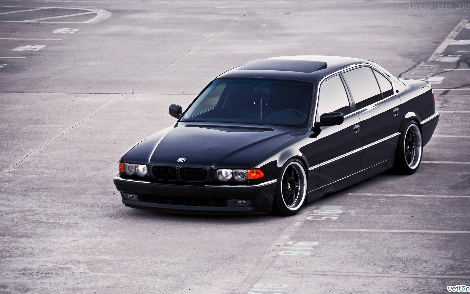 Black bmw car