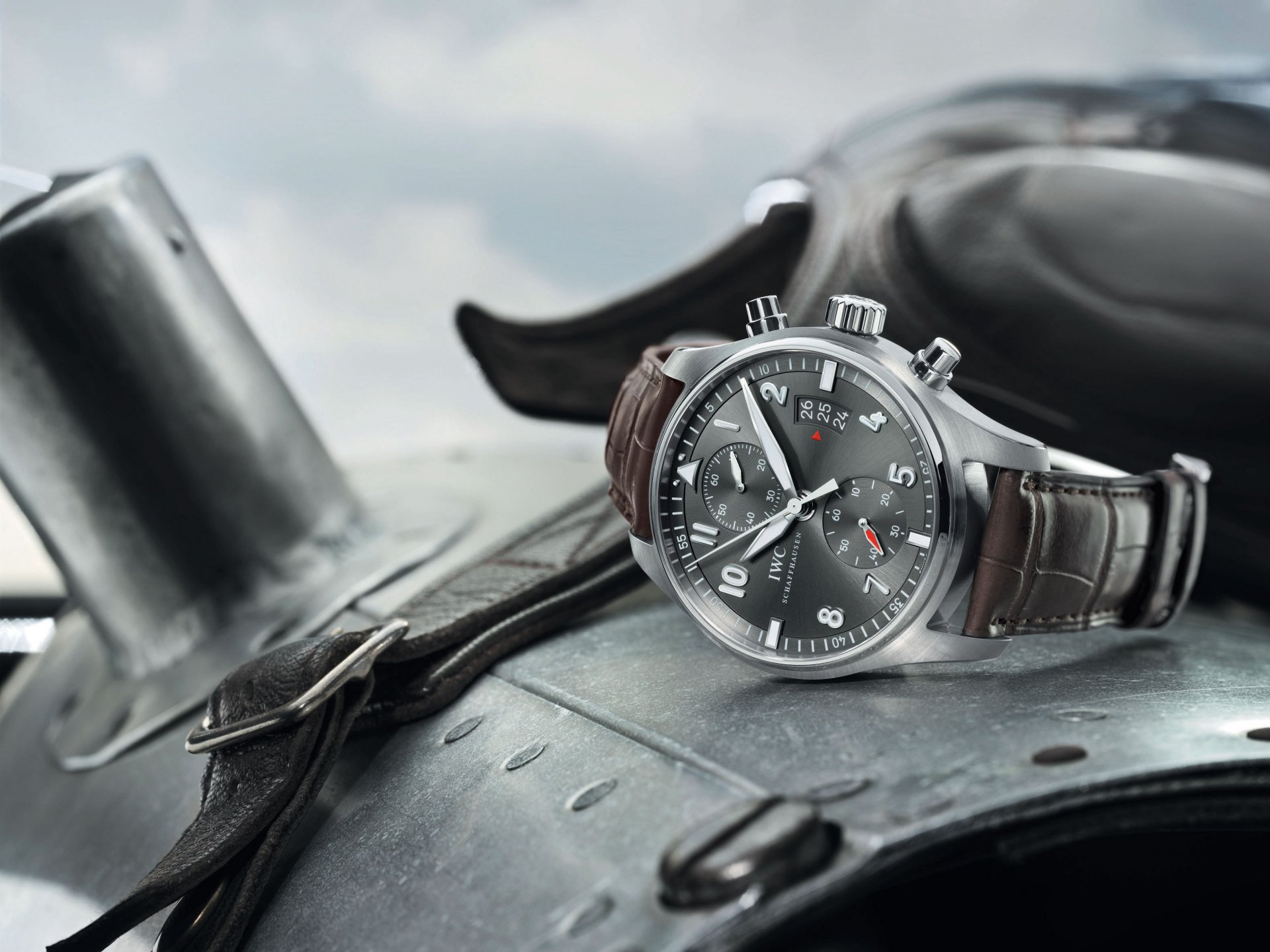 iwc spitfire chronograph plane helmet watches