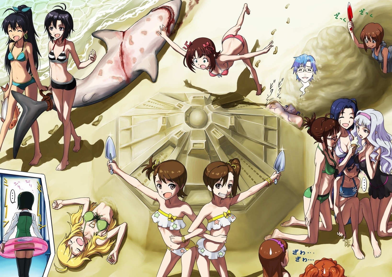 bikini swimsuit kikuchi makoto futami s takatsuki yayoi futami mami water the group bed animals miura azusa amami haruka hagiwara yukiho hoshii miki kisaragi chihaya minase iori ganaha hibiki shijou t