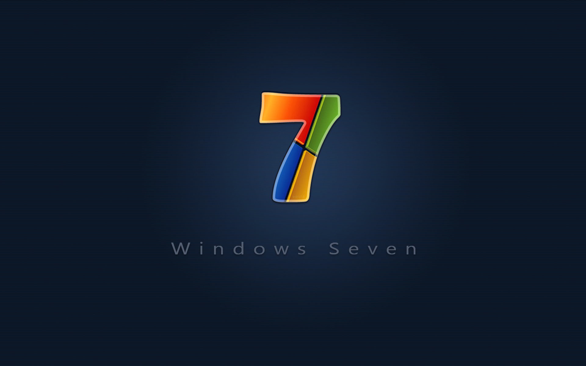 Windows 7 logo with striped texture