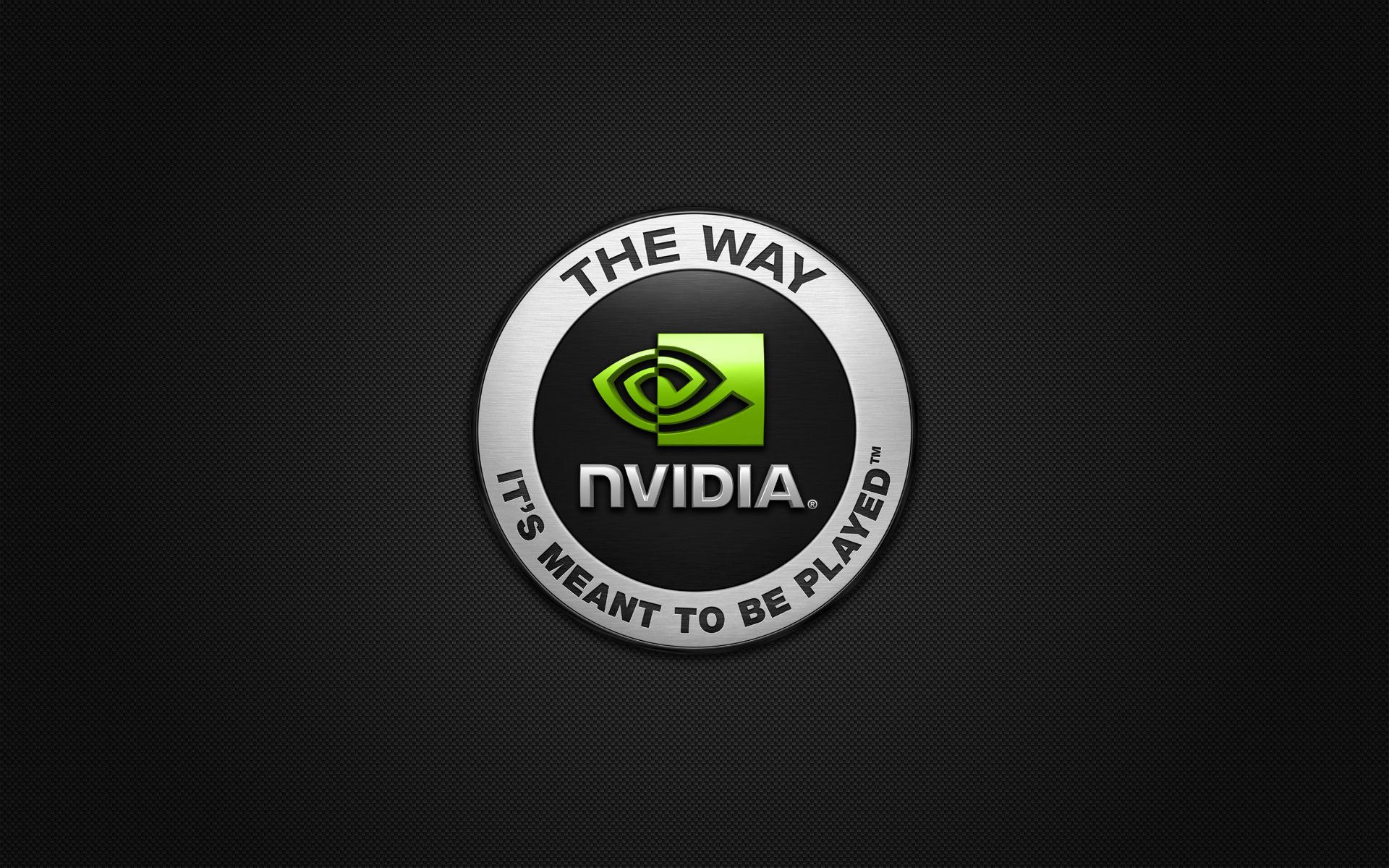 nvidia logo on a black background