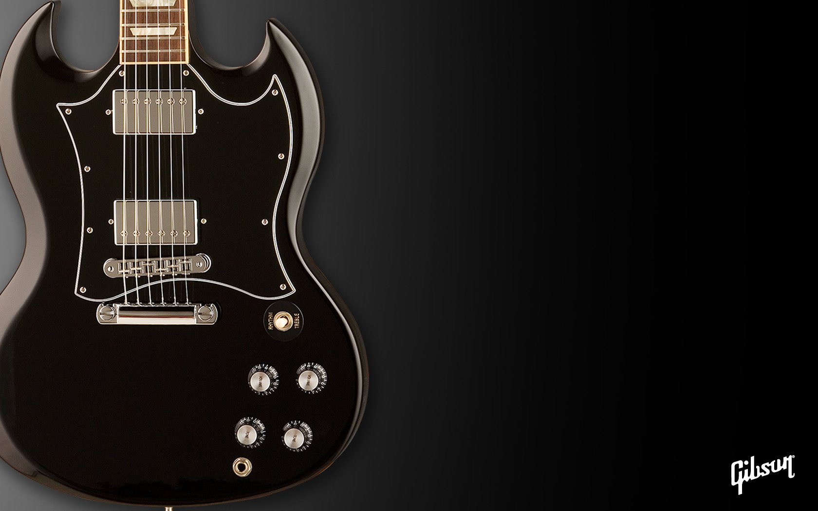 Gibson electric guitar in black