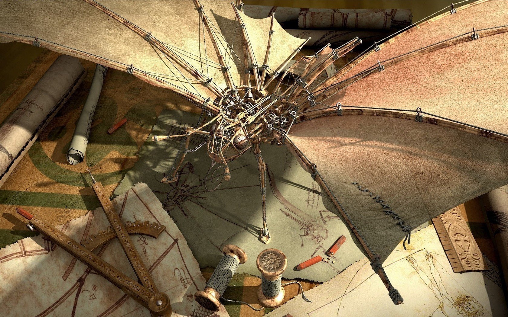 The design of the flywheel in the shape of a butterfly