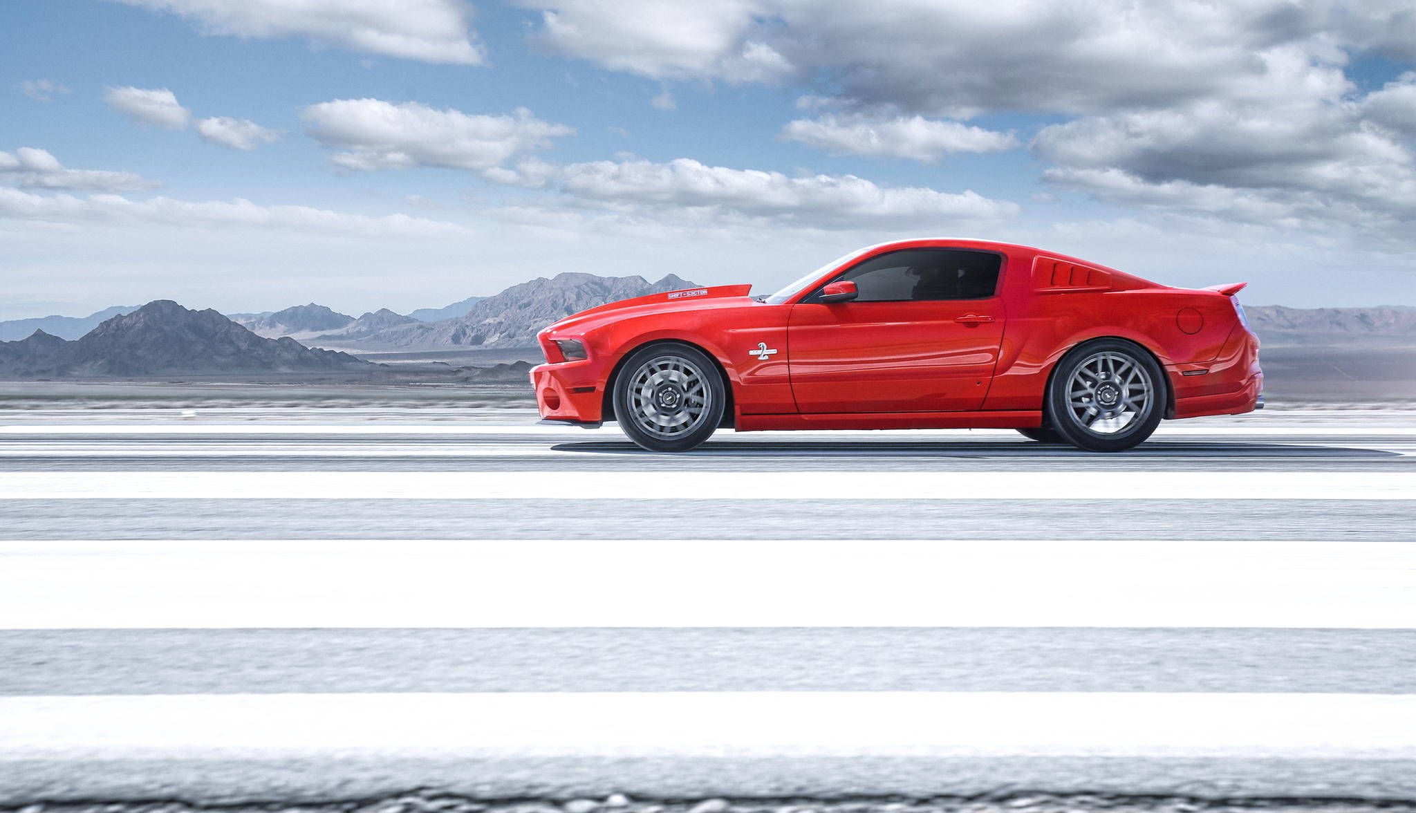 ford mustang shelby gt500 super snake muscle car red profile section