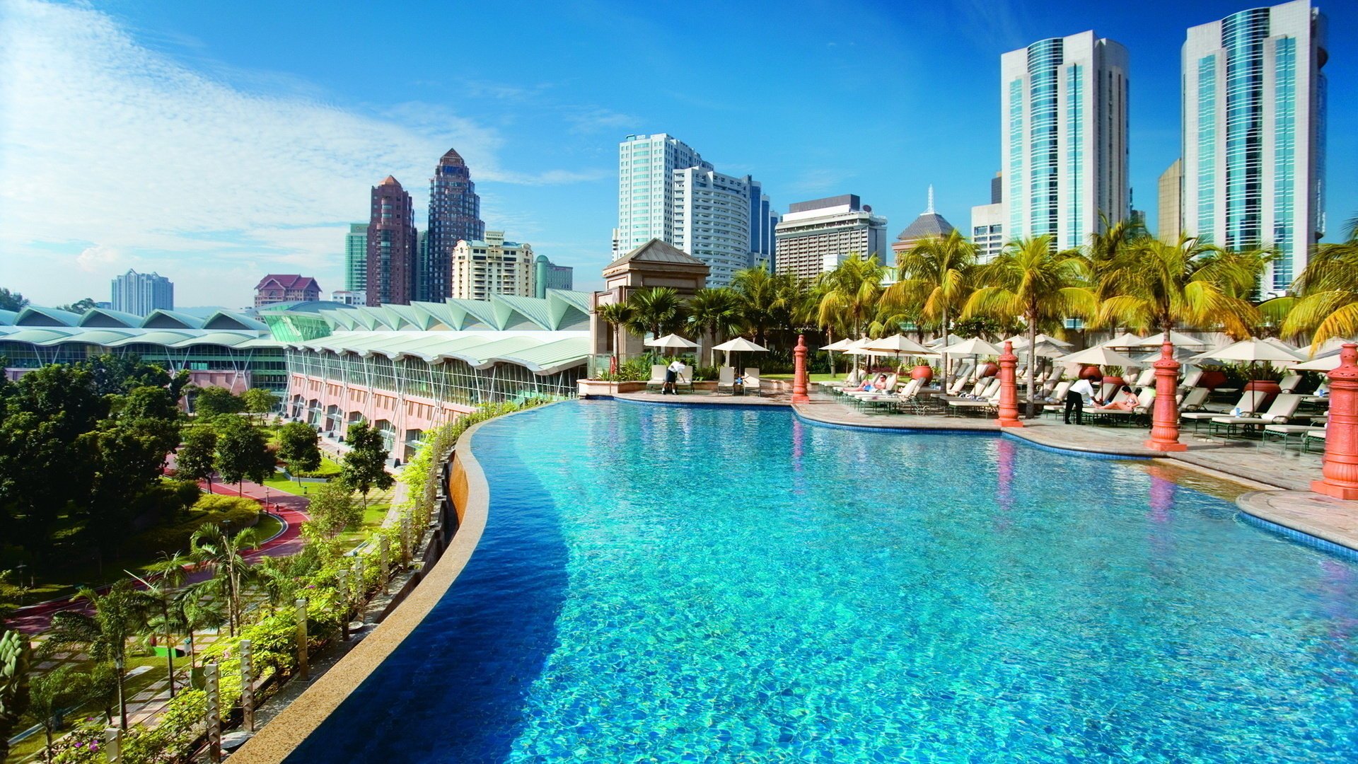Magnificent swimming pool in Kuala Lumpur Malaysia