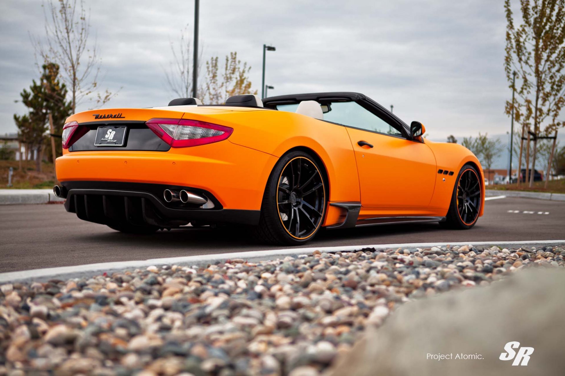 sr auto group maserati gran turismo convertible atomic v-8 orange
