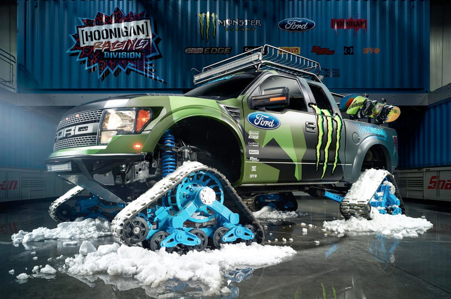 ford f-150 raptortrax 2014 ken block hoonigan racing division monster energy