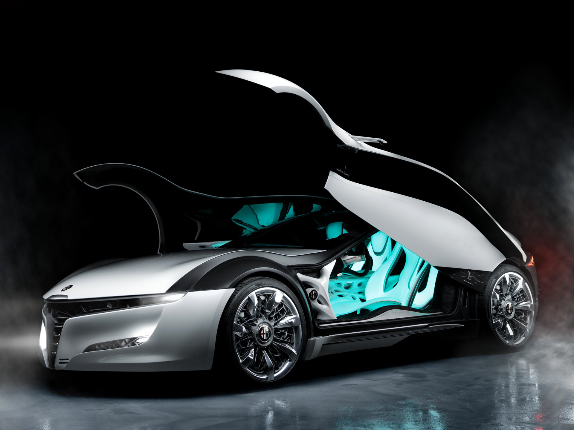 alfa romeo pandion concept car doors a side view