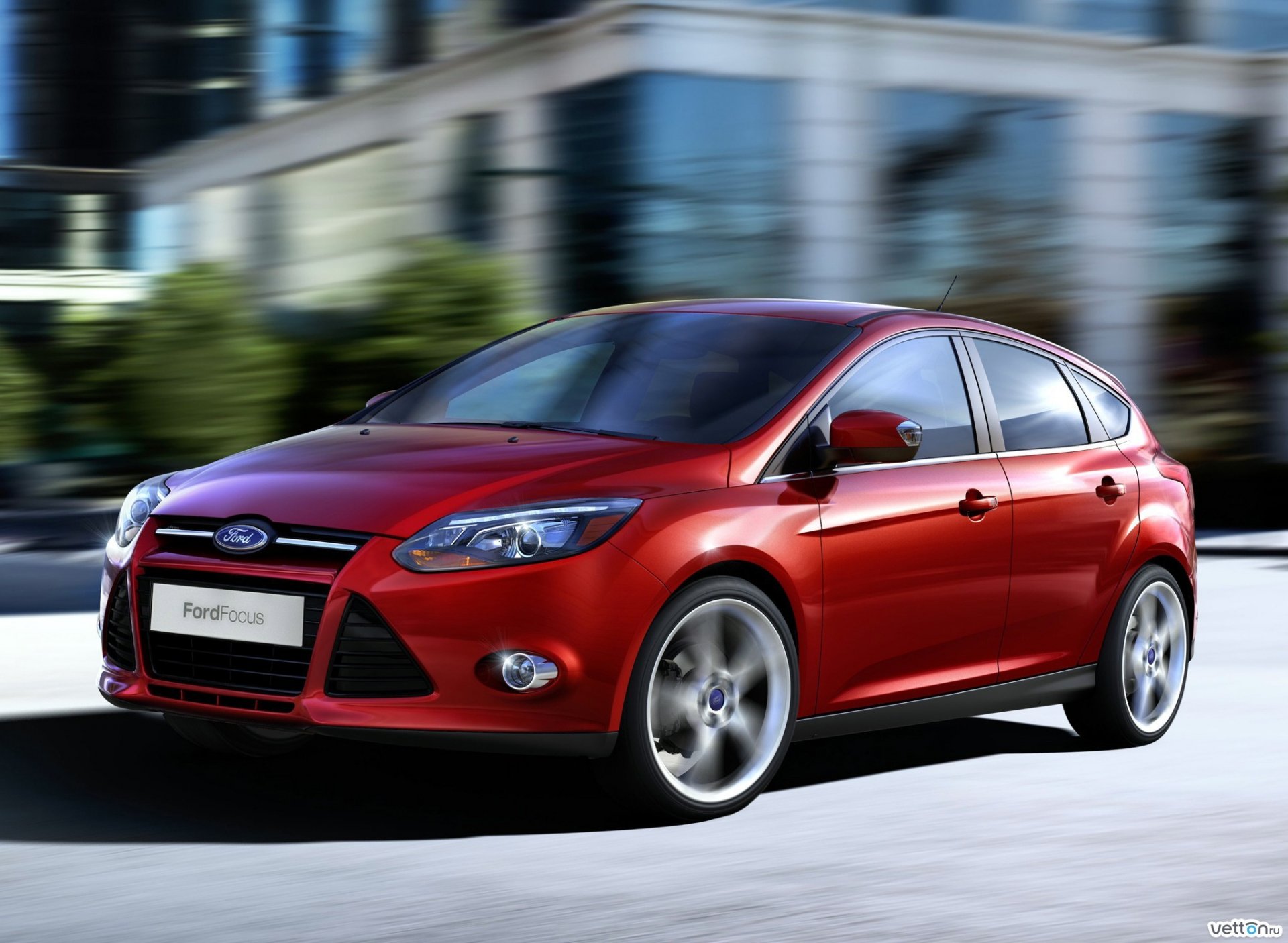 ford focus3 red machine hatchback