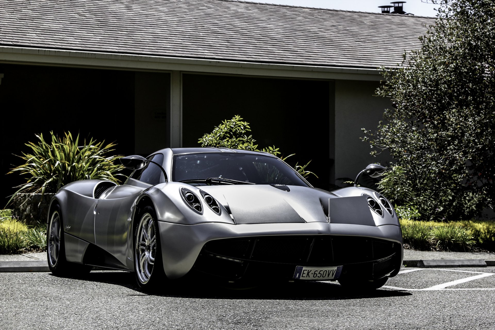 pagani huayra supercar silver tree wyre