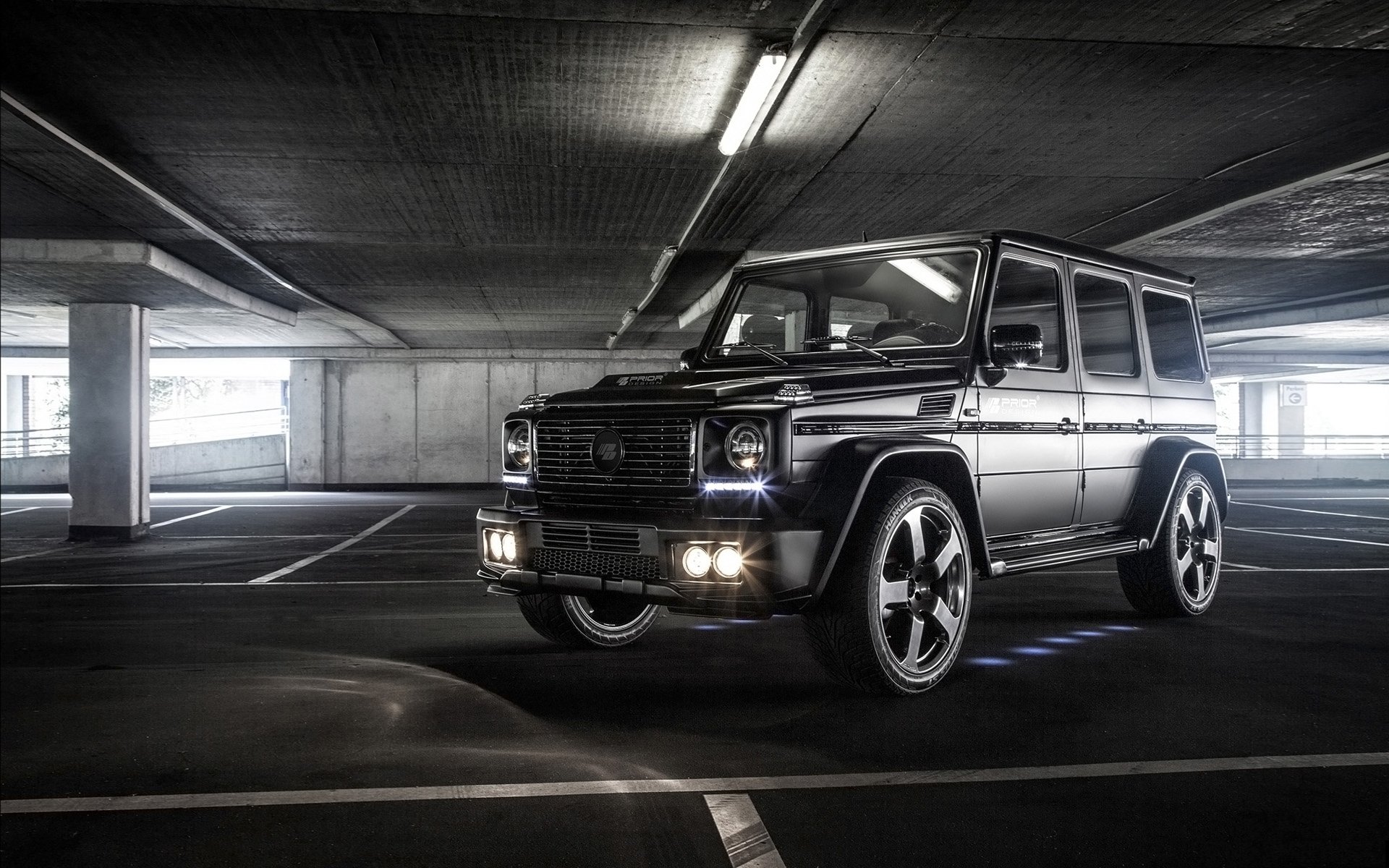 prior design mercedes-benz g-class widebody mercedes g- class gelendvagen tuning front parking