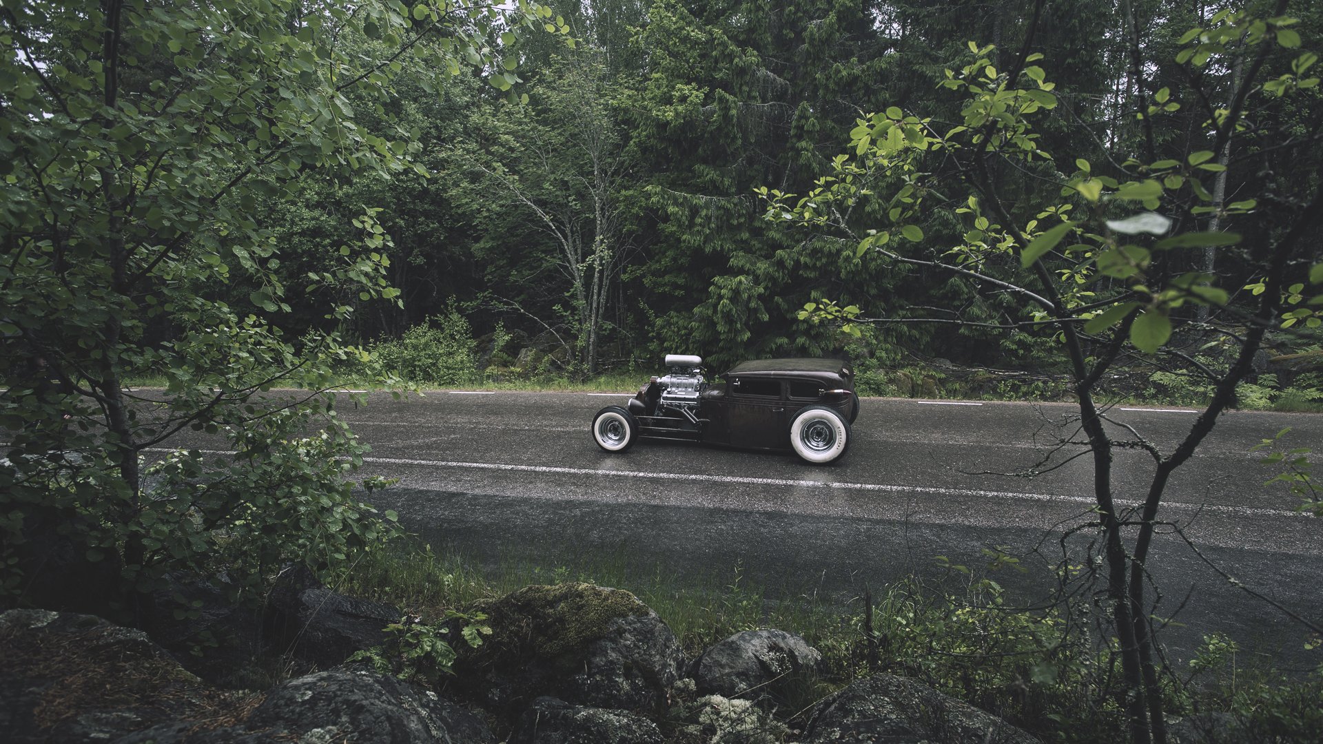 ford rat rod rust forest rain genus