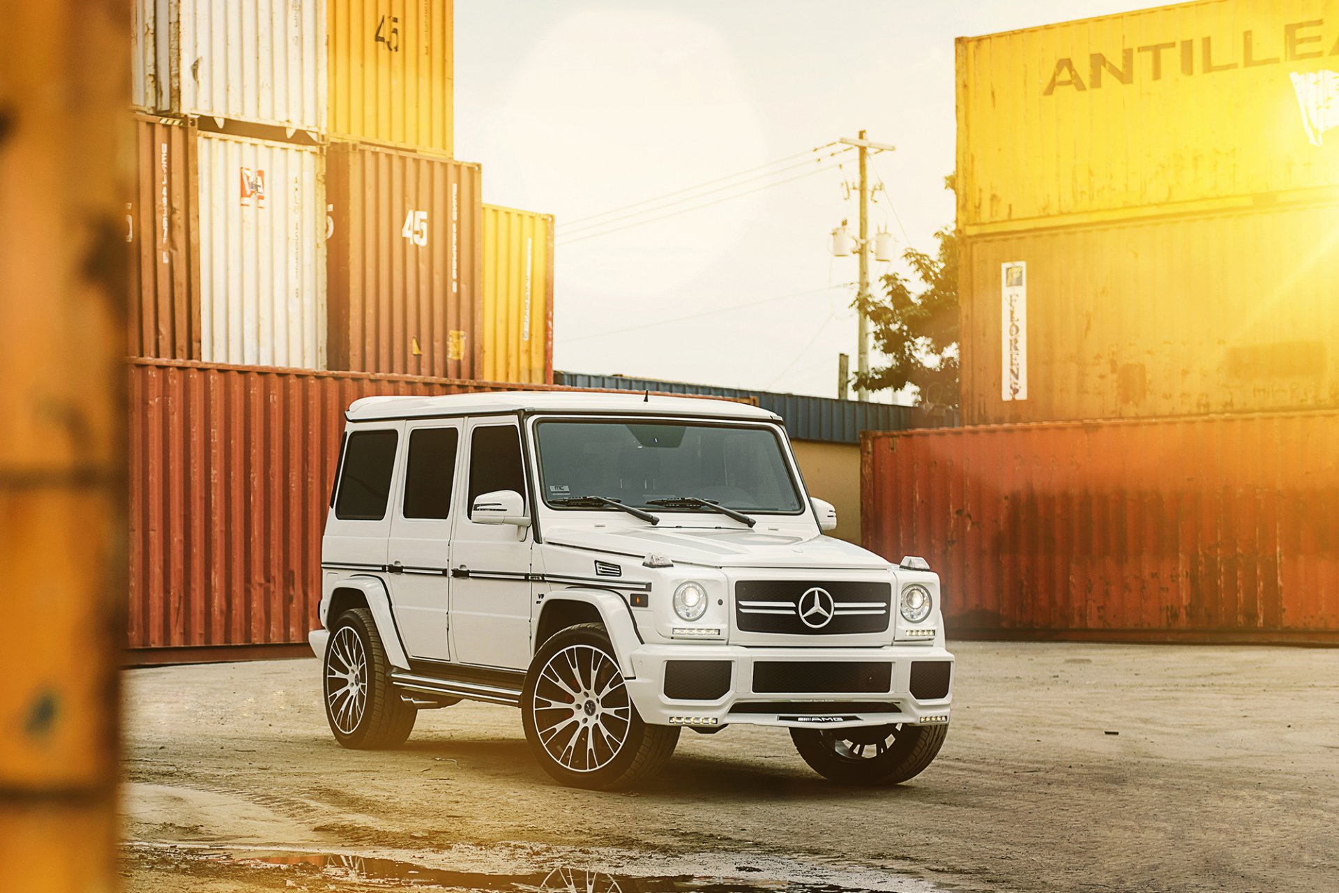 mercedes g63 mc customs vellano tuning drives gelika white