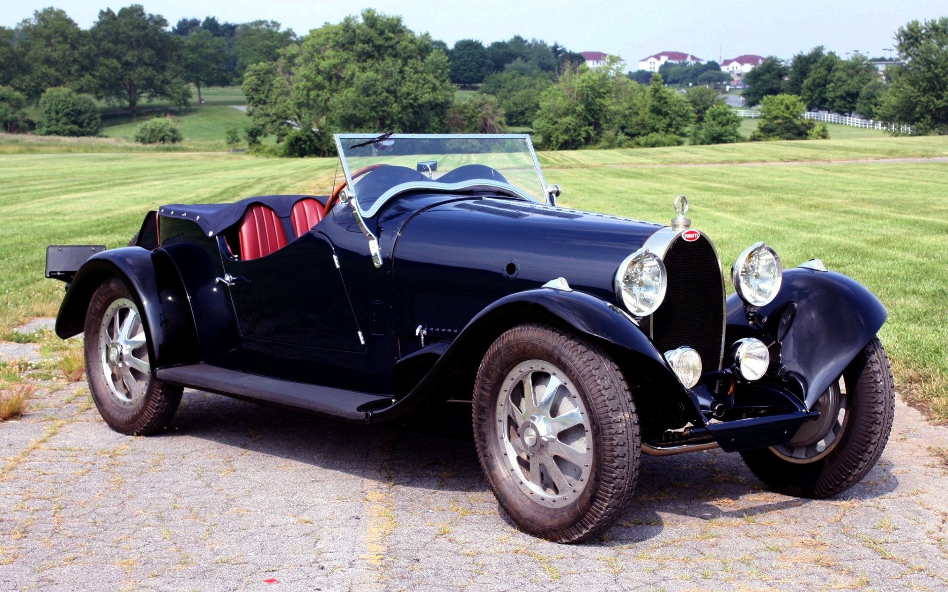 bugatti type 43 sports four seater 1930 retro front